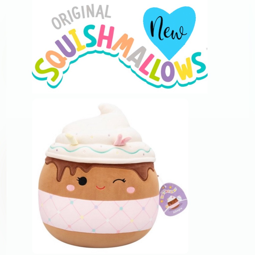 🪻NEW! Squishmallows🌞Allegra the Chocolate Frappe 12-in. Plush